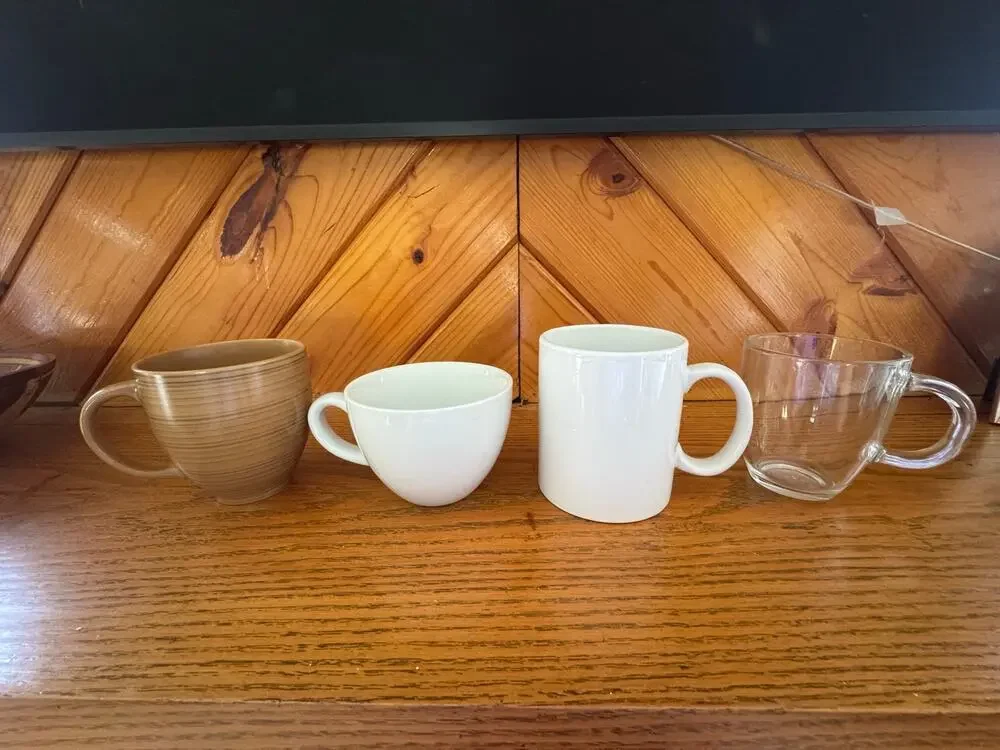 Lot of 4 Coffee Mugs Studio ICP Home Pier 1 Bodum Better Homes & Gardens